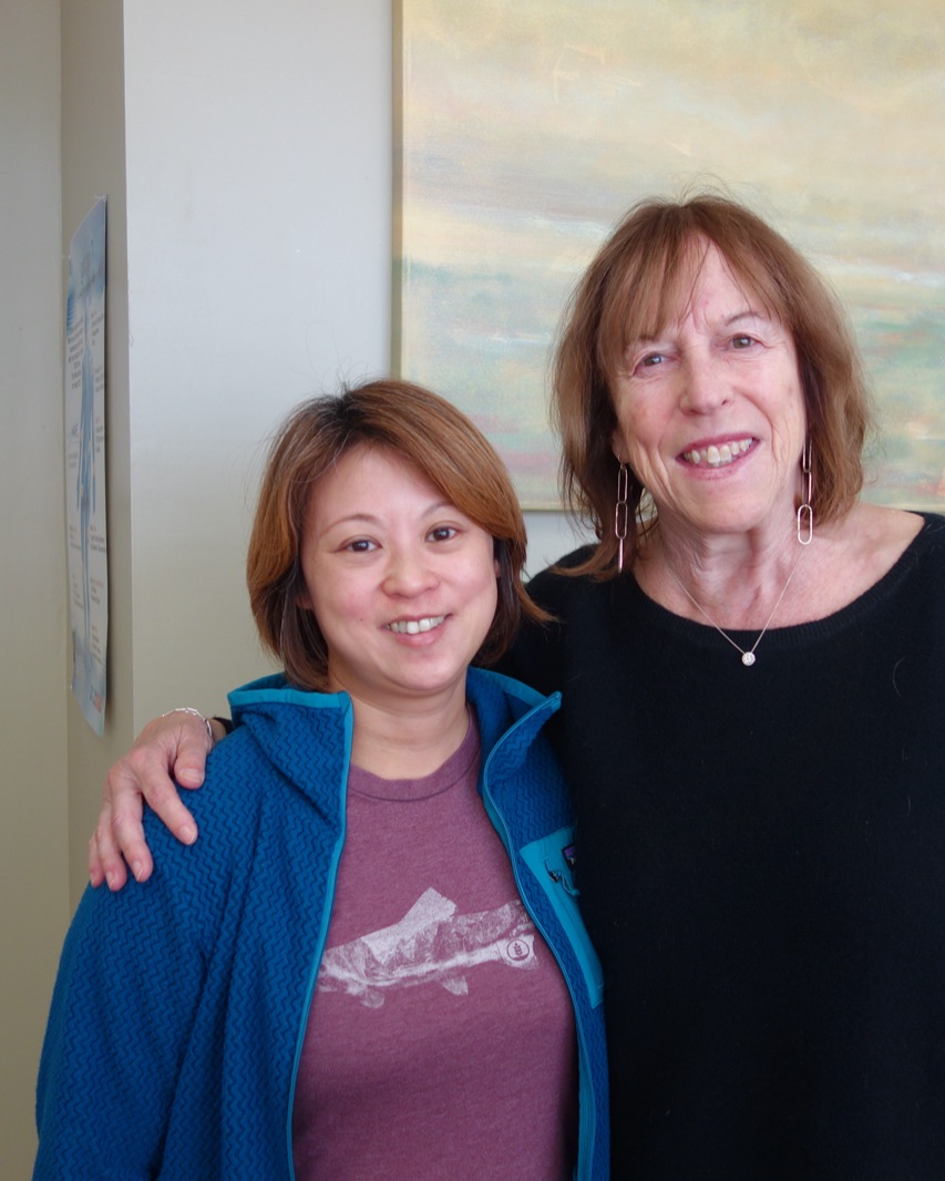 Dr. Deborah Ma with a patient at the clinic